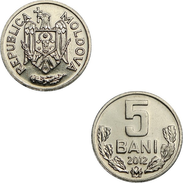 Moldova 5 Moldovan bani (2012) KM#