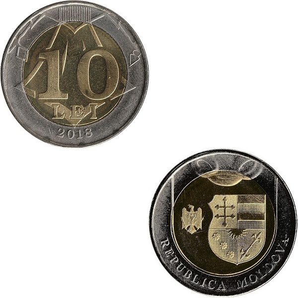 Молдова 10 Молдовских лей (2018) KM#