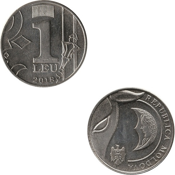 Молдова 1 Молдовский лей (2018) KM#