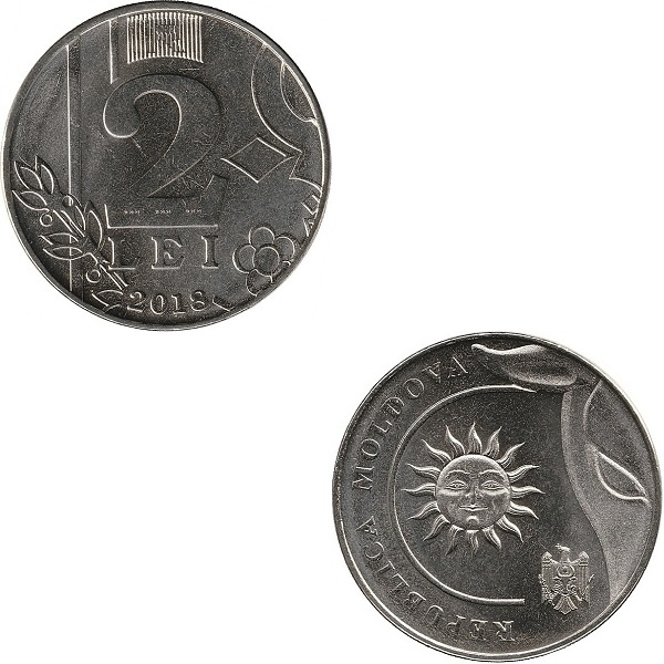 Молдова 2 Молдовских лей (2018) KM#