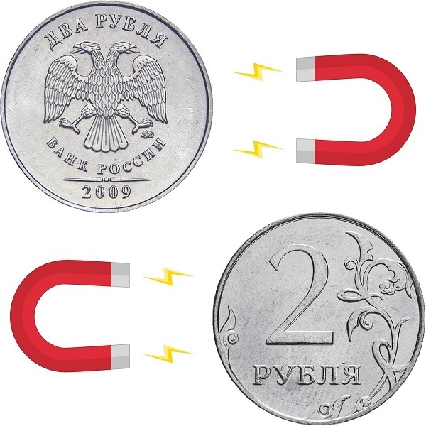 2 Российских рубля (2009_ММД) Y# Магнитная