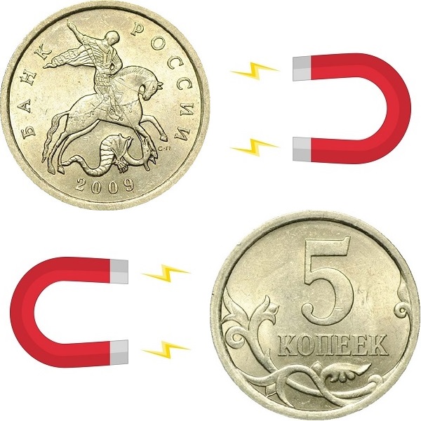 Russia 5 Russian kopeks (2009_SP) Y# Magnetic