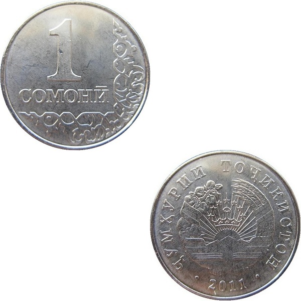 Таджикистан 1 Таджикистанский Сомони (2011) KM#